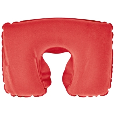 Inflatable soft travel pillow