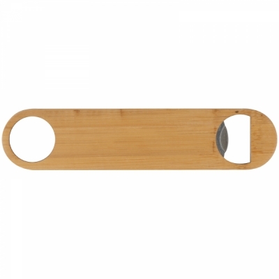 Bamboo-metal bottle opener