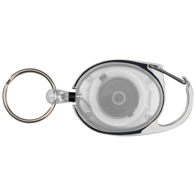 Retractable keyring with carabiner