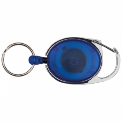 Key chain with carabiner and extensible key ring