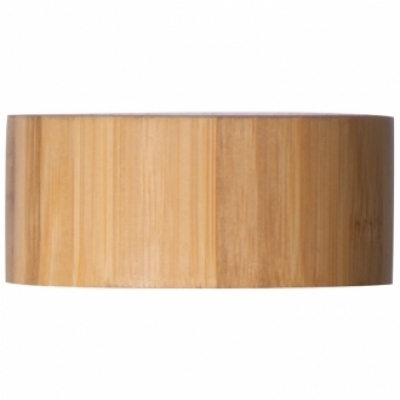 Glass bottle with bamboo cover and a filling capacity of 420ml