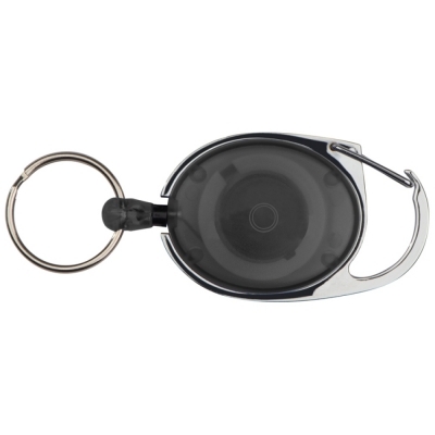 Key chain with carabiner and extensible key ring