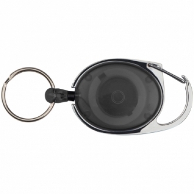 Key chain with carabiner and extensible key ring