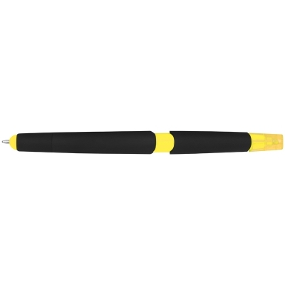 Plastic ballpen with highlighter and touch function