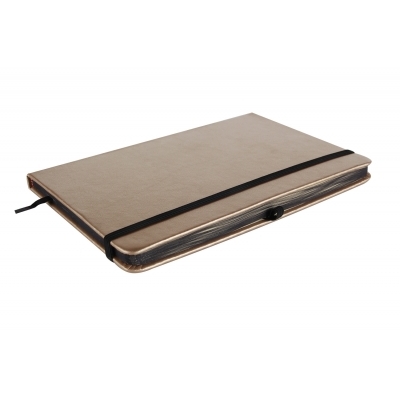Notebook in metallic colors