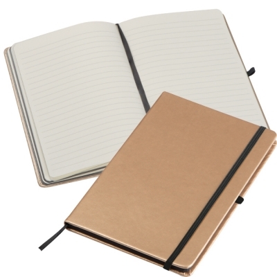 Notebook in metallic colors
