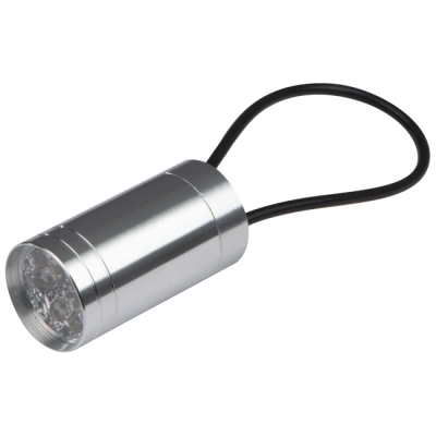 Flashlight with silicone band
