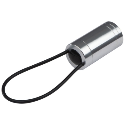 Flashlight with silicone band