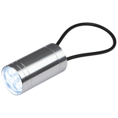 Flashlight with silicone band