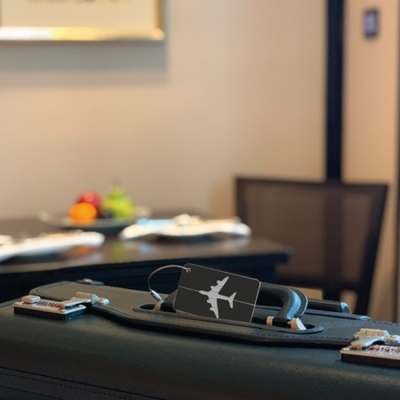 Aluminium luggage tag