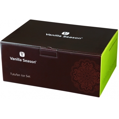 Set 2 glasses and ice mould Vanilla Season TULUFAN ICE SET