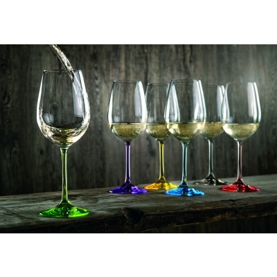 Set of 6 colour glasses Vanilla Season NUKUALOFA, 350 ml