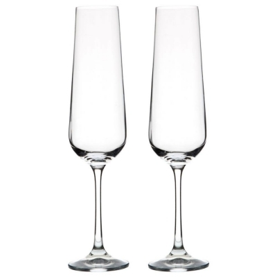 Set of 2 champagne flutes Vanilla Season PAPUA