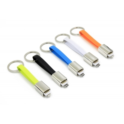 Data transfer cable and keyring