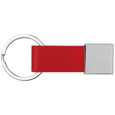 Keychain with imitation leather strap