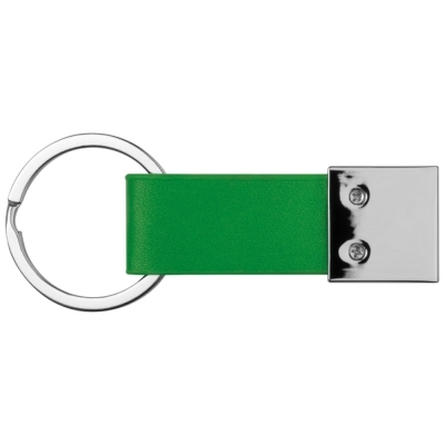 Keychain with imitation leather strap