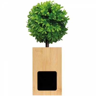 Bamboo desk clock