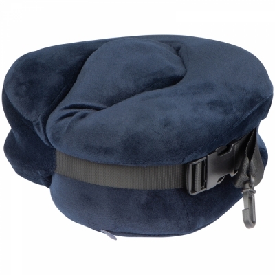Plush neck pillow with closure band