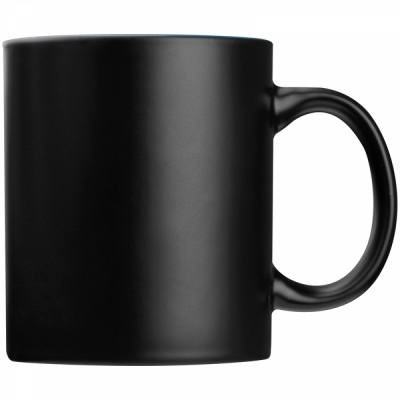 Black mug with colored inside