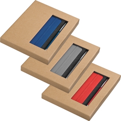 Set of notebook and ball pen