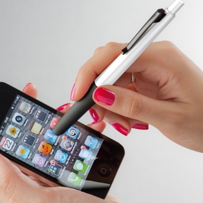 Set of mobile phone holder and ball pen
