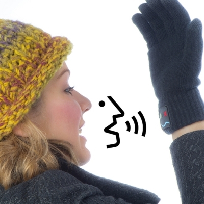 Touchscreen gloves with bluetooth