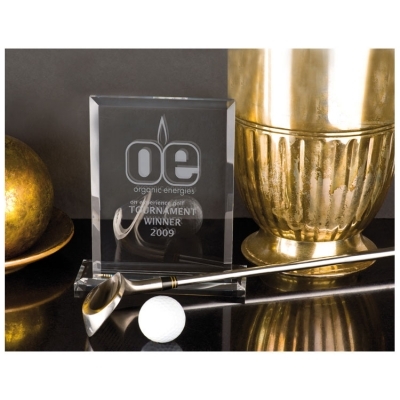 Big glass trophy