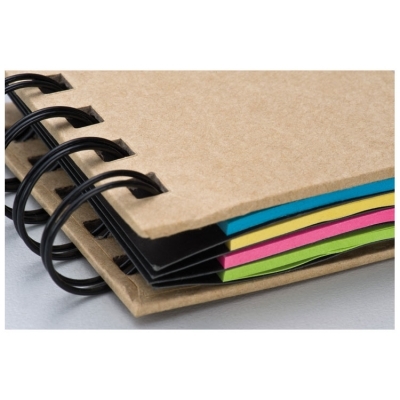 Small ring-binder with sticky notes