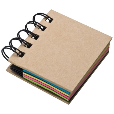 Small ring-binder with sticky notes
