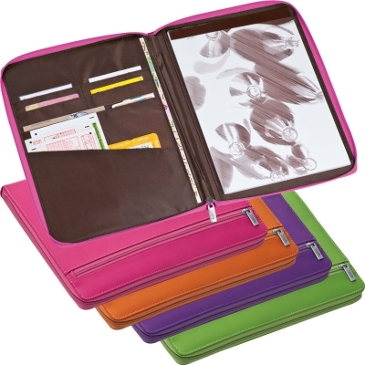 A4 nylon writing case with zipper