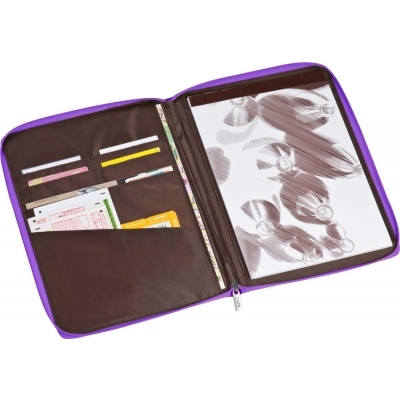 A4 nylon writing case with zipper