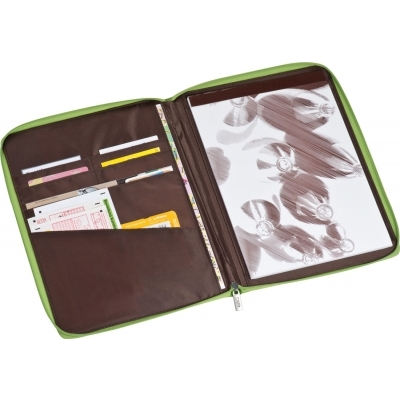 A4 nylon writing case with zipper