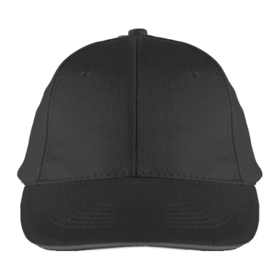 6-panel sandwich baseball cap