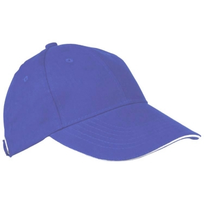 6-panel sandwich baseball cap