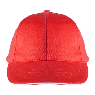 6-panel sandwich baseball cap