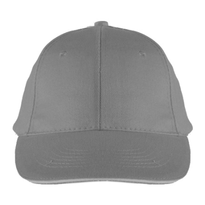 6-panel sandwich baseball cap