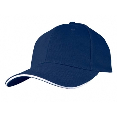 6-panel sandwich baseball cap