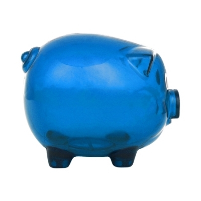 Transparent piggy bank